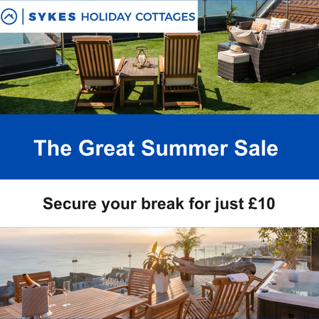 summer sale for cottage holidays